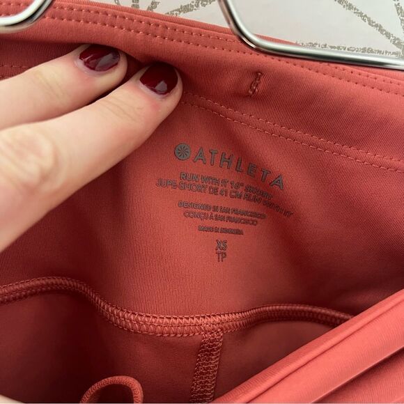 Athleta Run With It Skort 16” Salmon - Picture 6 of 6